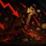 Graphique illustrant la chute de 60% du token KDA suite à la faillite de la blockchain Kadena dans l'écosystème crypto