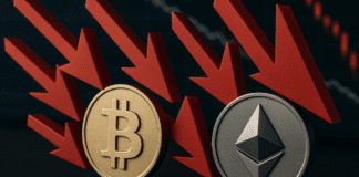 Sorties de capitaux (outflows) massives des ETF Bitcoin et Ethereum en novembre 2025.