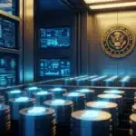 Bitcoin : Les États-Unis confirment leur stratégie de réserve et conservent les actifs saisis Illustration de la Réserve Stratégique de Bitcoin des États-Unis conservant les actifs saisis au lieu de les vendre.